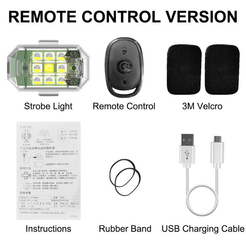 7 Color Wireless LED Strobe Lights With Controller