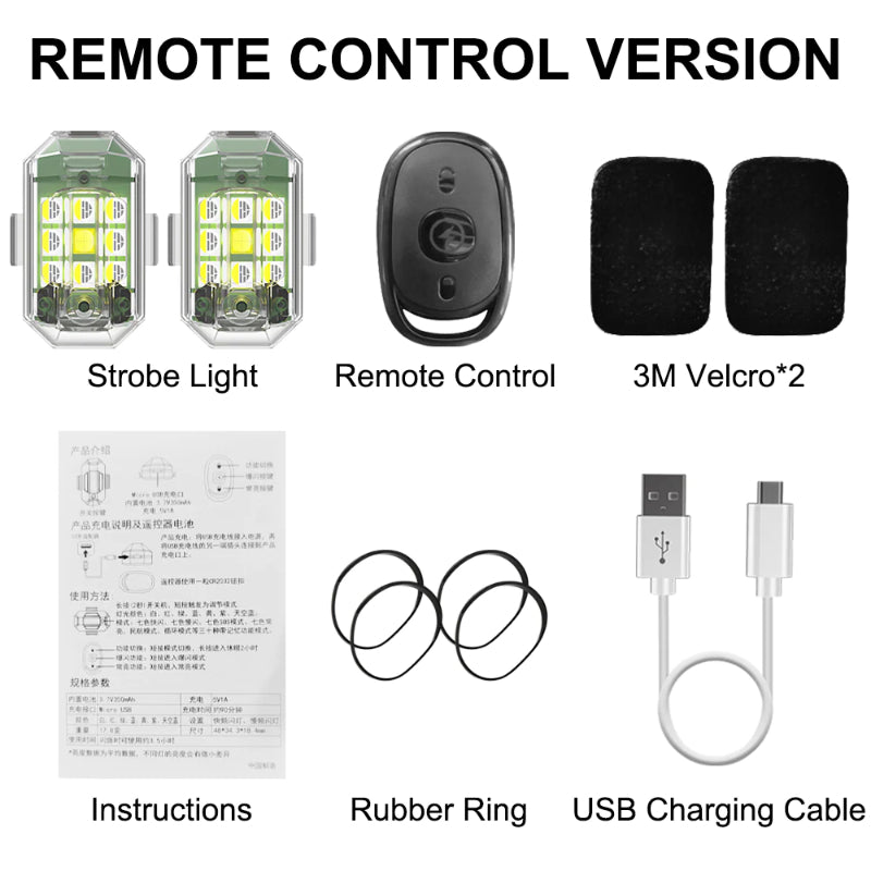 7 Color Wireless LED Strobe Lights With Controller
