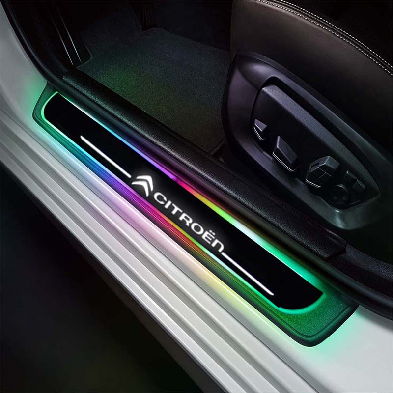 LED Wireless Illuminated Door Sills For Citroen