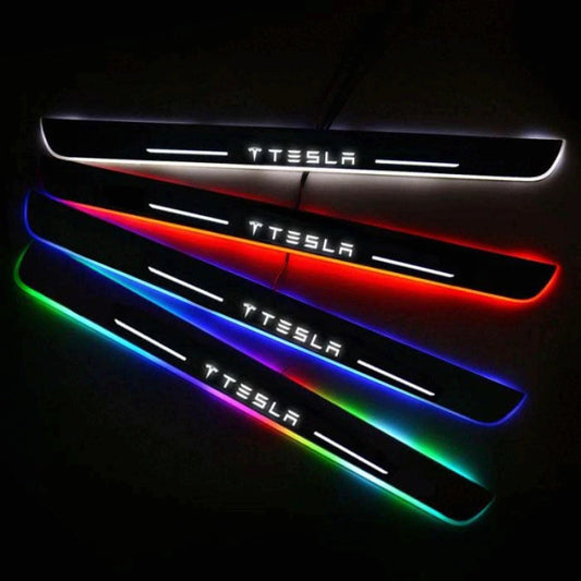 LED Wireless Illuminated Tesla Door Sills