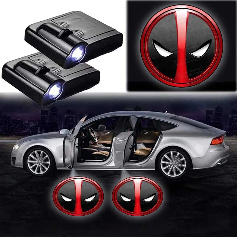 Set Of 2 Marvel Deadpool Car Lights