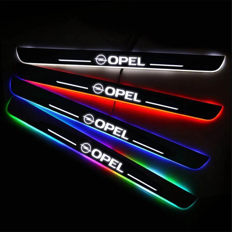 LED Wireless Illuminated Door Sills For Opel – Car Door Sills