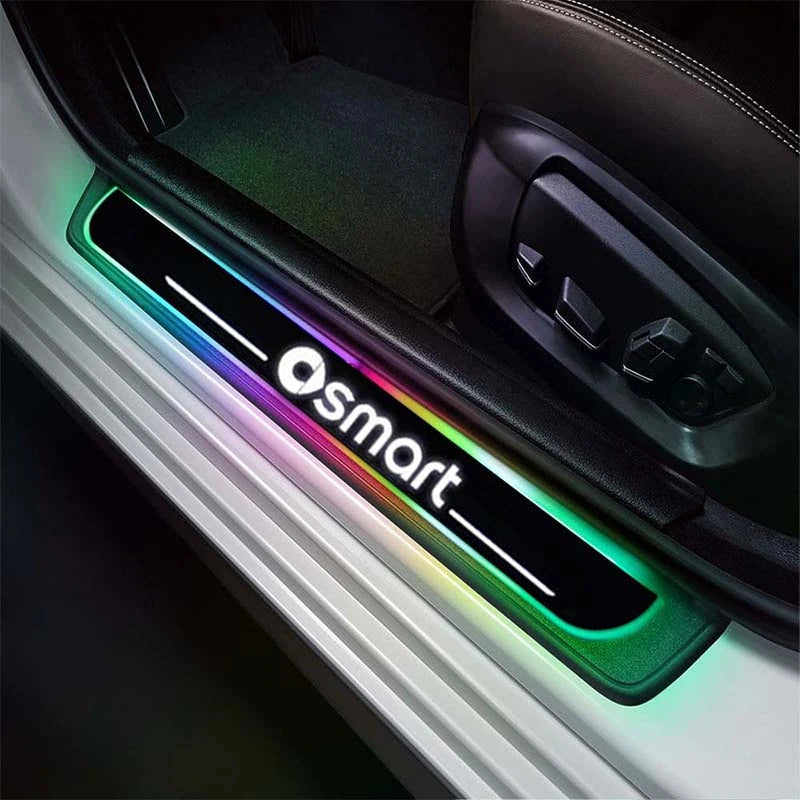 LED Wireless Illuminated Door Sills For Mercedes Benz Smart