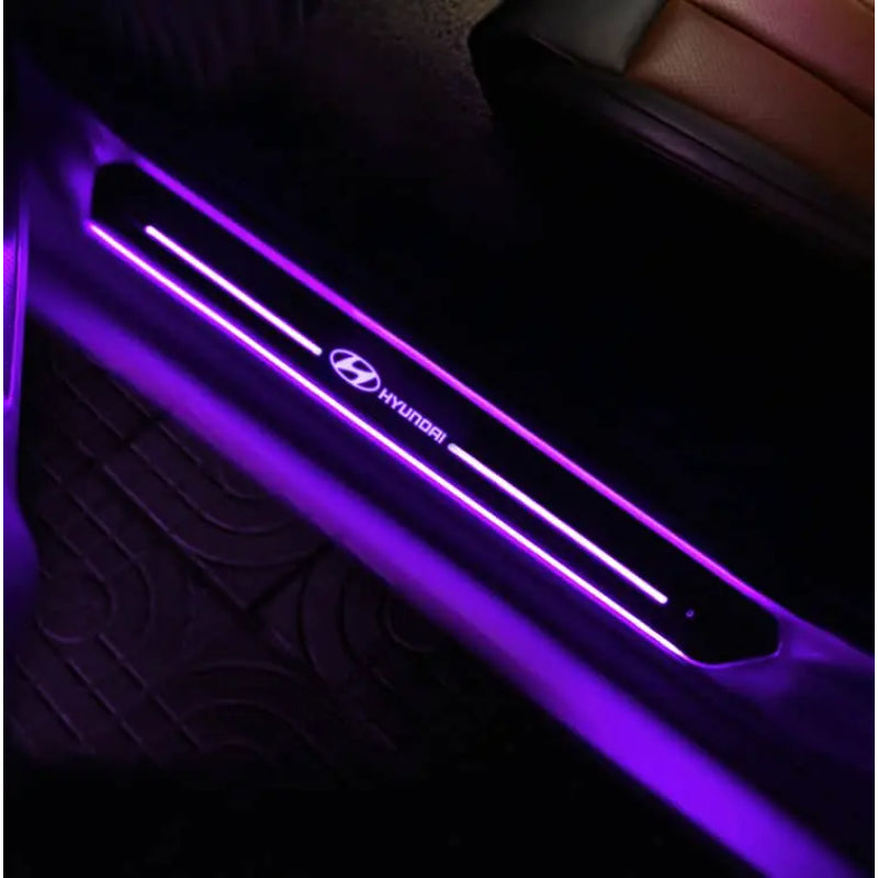 LED Illuminated Hyundai Door Sills