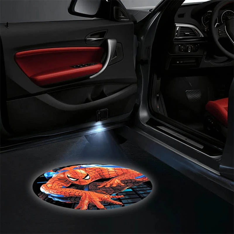 Set Of 2 Spiderman Car Door Lights
