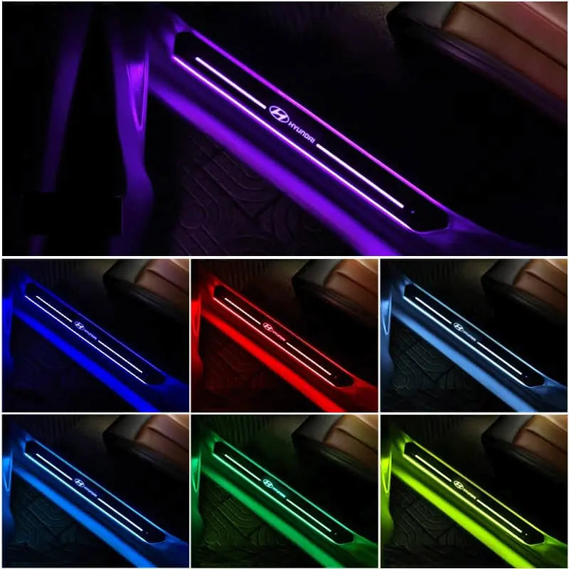 LED Illuminated Hyundai Door Sills