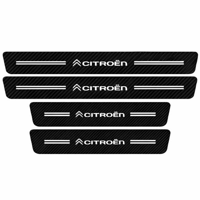 4 Pack Door Sill Protector With Carbon Film Anti Scratch