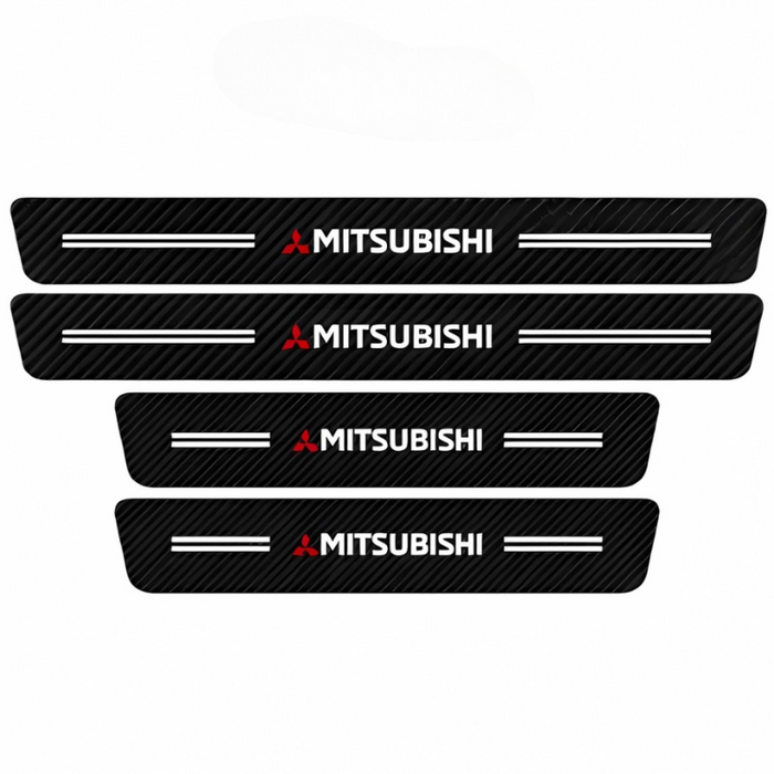 4 Pack Door Sill Protector With Carbon Film Anti Scratch