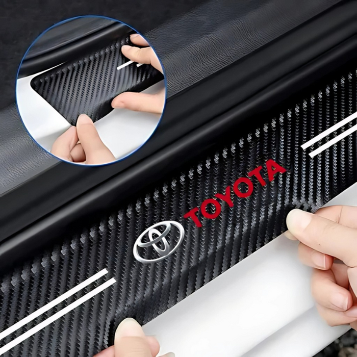 4 Pack Door Sill Protector With Carbon Film Anti Scratch