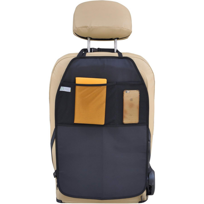 Back Seat Cover With Pockets Car Organizer Kick Mat