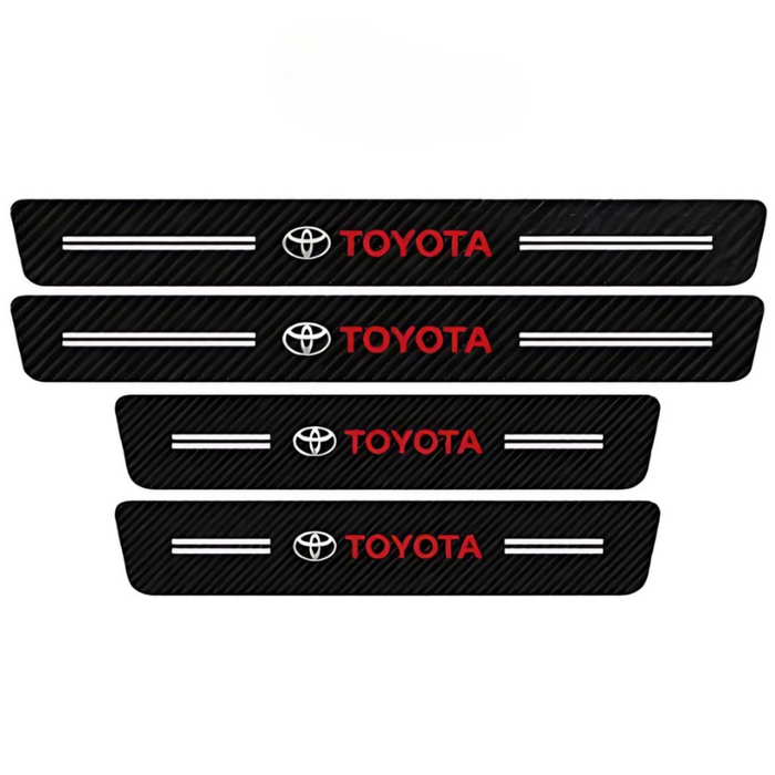 4 Pack Door Sill Protector With Carbon Film Anti Scratch