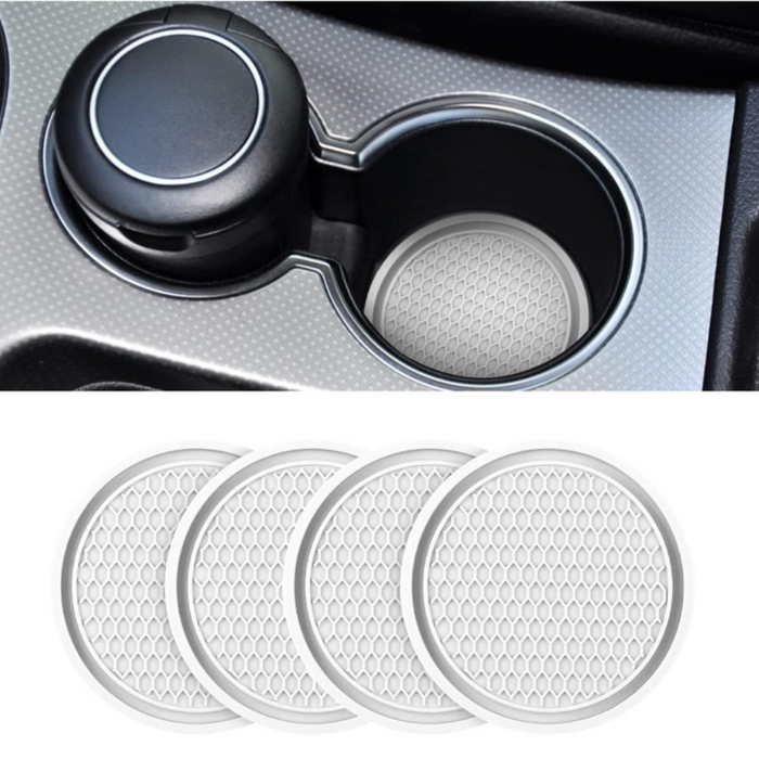 4 Pieces Universal Non Slip Car Cup Holder Coaster Set