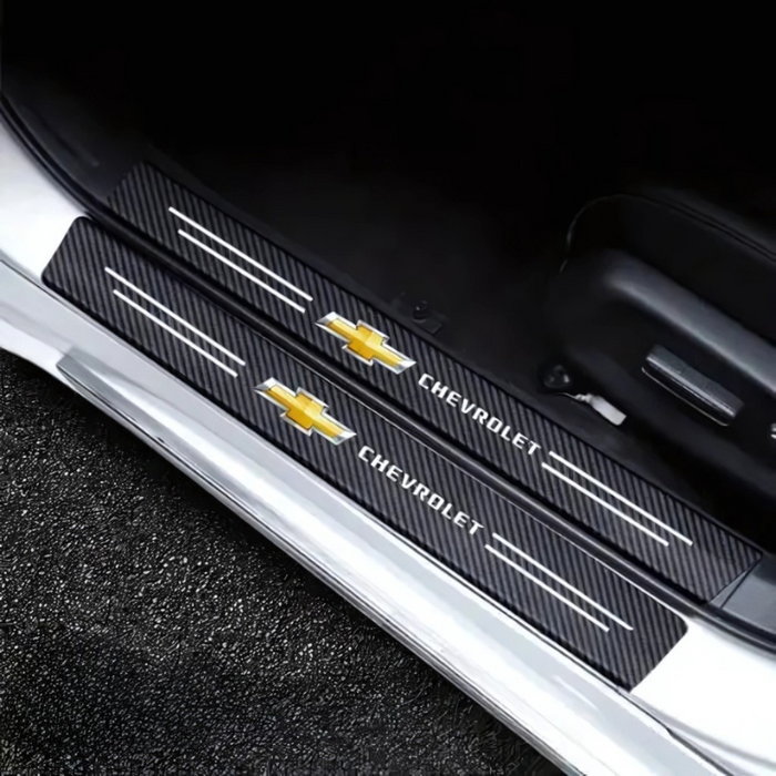 4 Pack Door Sill Protector With Carbon Film Anti Scratch