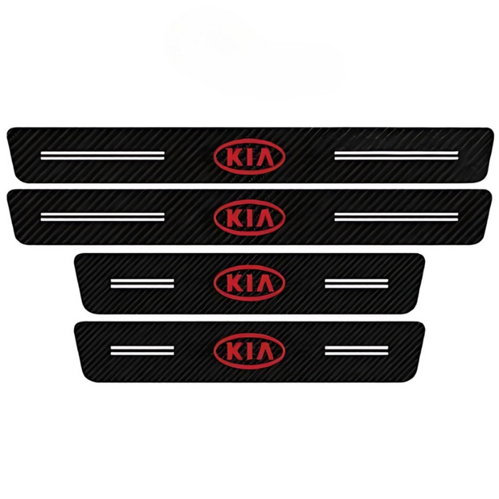4 Pack Door Sill Protector With Carbon Film Anti Scratch