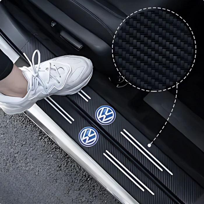 4 Pack Door Sill Protector With Carbon Film Anti Scratch