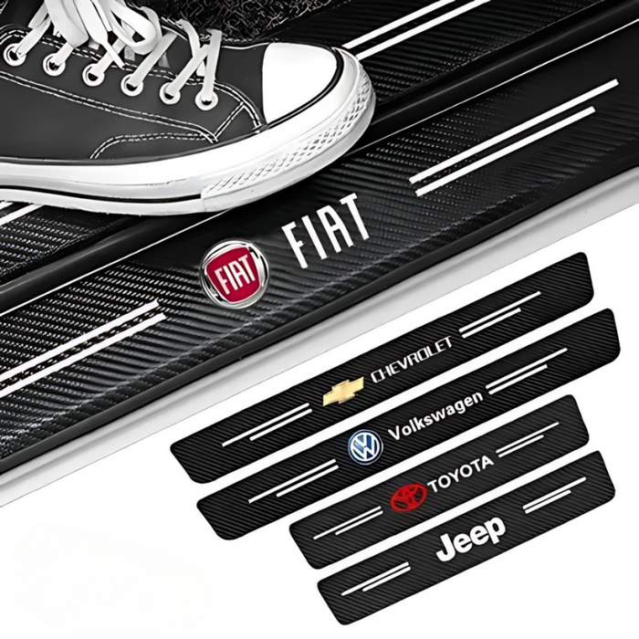 4 Pack Door Sill Protector With Carbon Film Anti Scratch