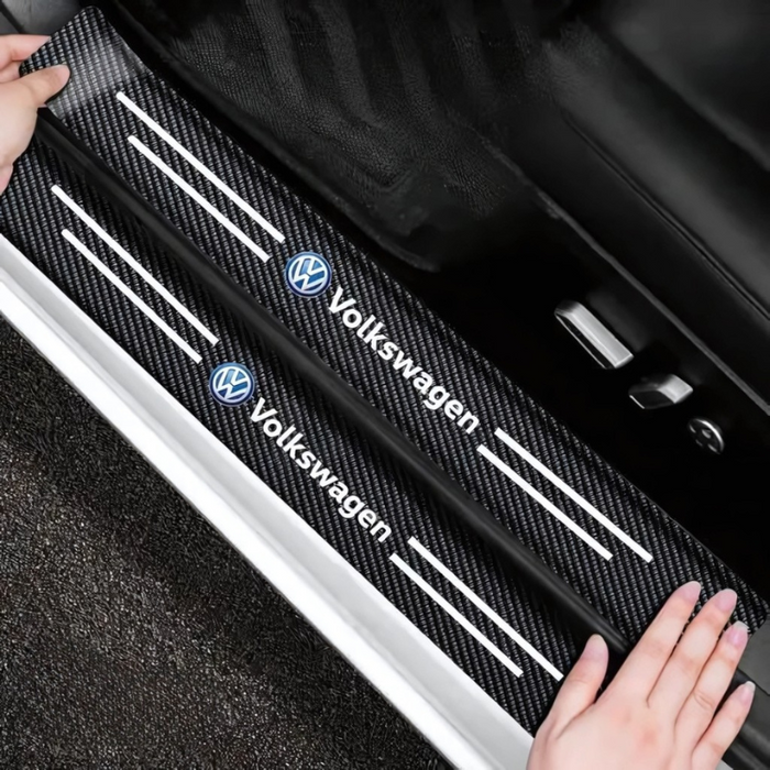 4 Pack Door Sill Protector With Carbon Film Anti Scratch