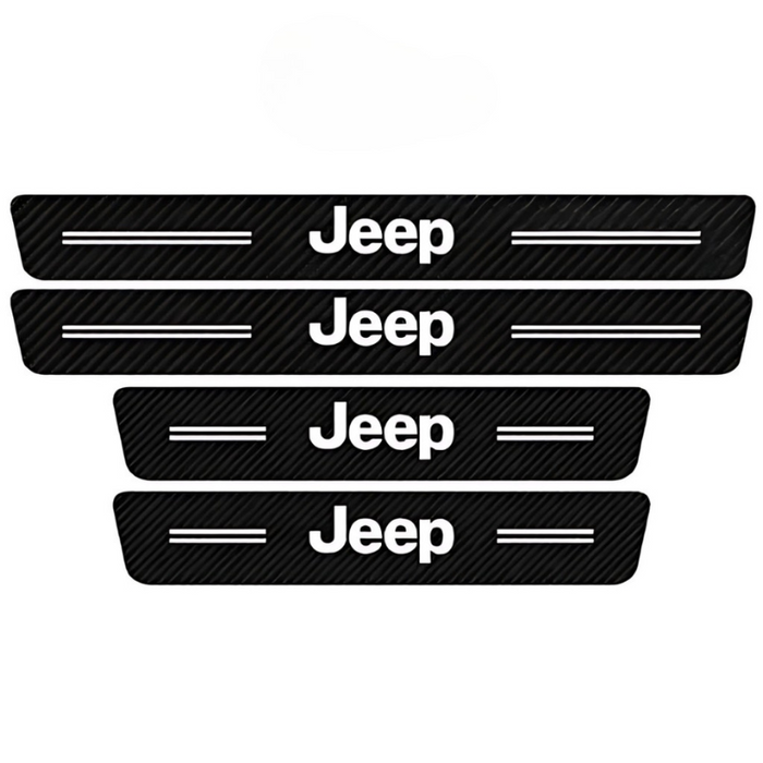 4 Pack Door Sill Protector With Carbon Film Anti Scratch