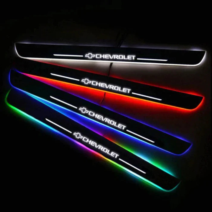 Custom Deluxe Illuminated Led Car Door Sill Lights