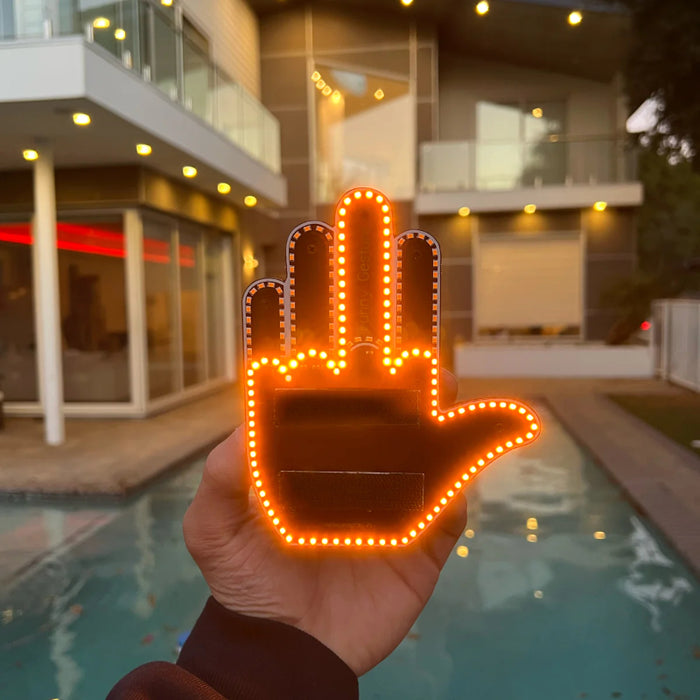 LED Gesture Control Car Sign