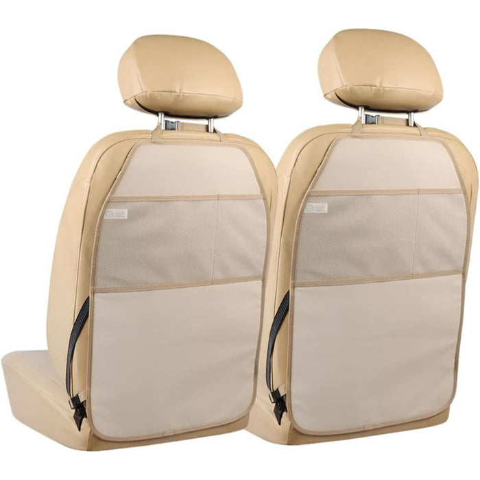 Back Seat Cover With Pockets Car Organizer Kick Mat