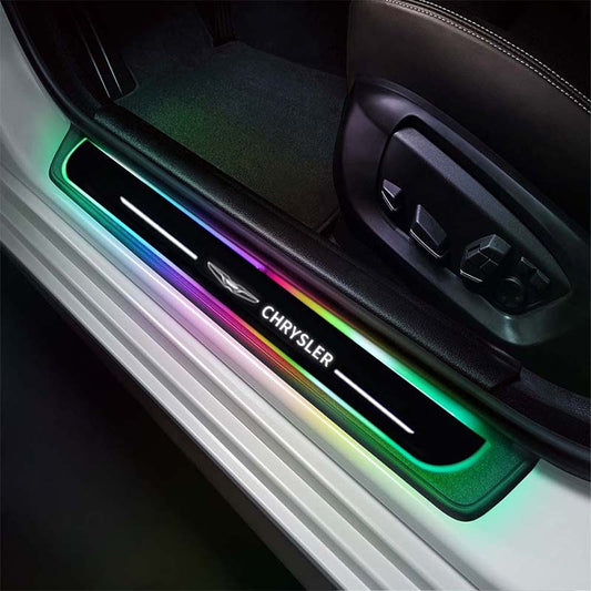 LED Wireless Illuminated Door Sills For Chrysler