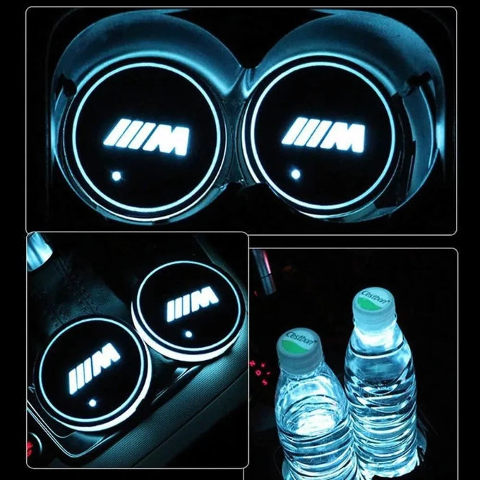 LED BMW Car Cup Holder Lights