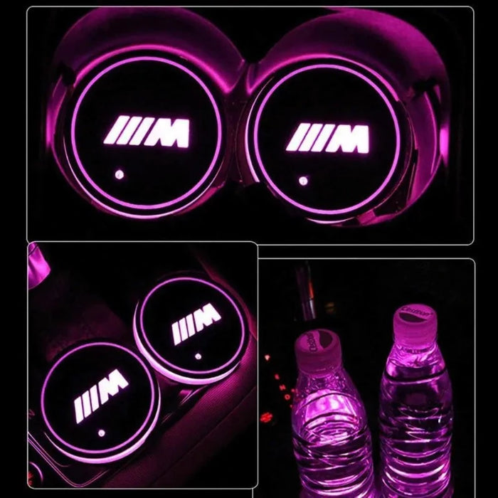 LED BMW Car Cup Holder Lights