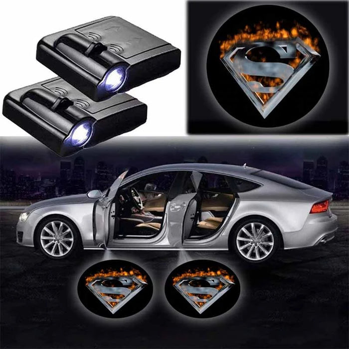 Set Of 2 Superman Car LED Lights