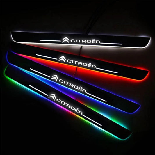 LED Wireless Illuminated Door Sills For Citroen