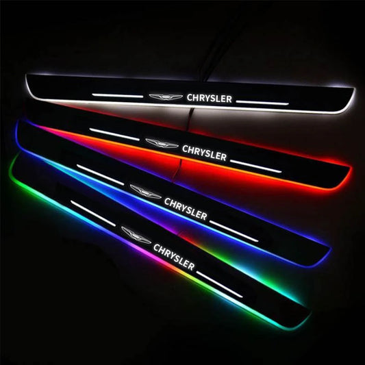 LED Wireless Illuminated Door Sills For Chrysler