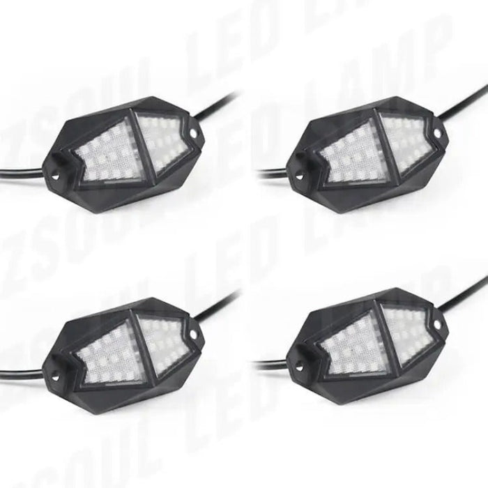 Set Of 4 Bluetooth Controller LED Rock Lights