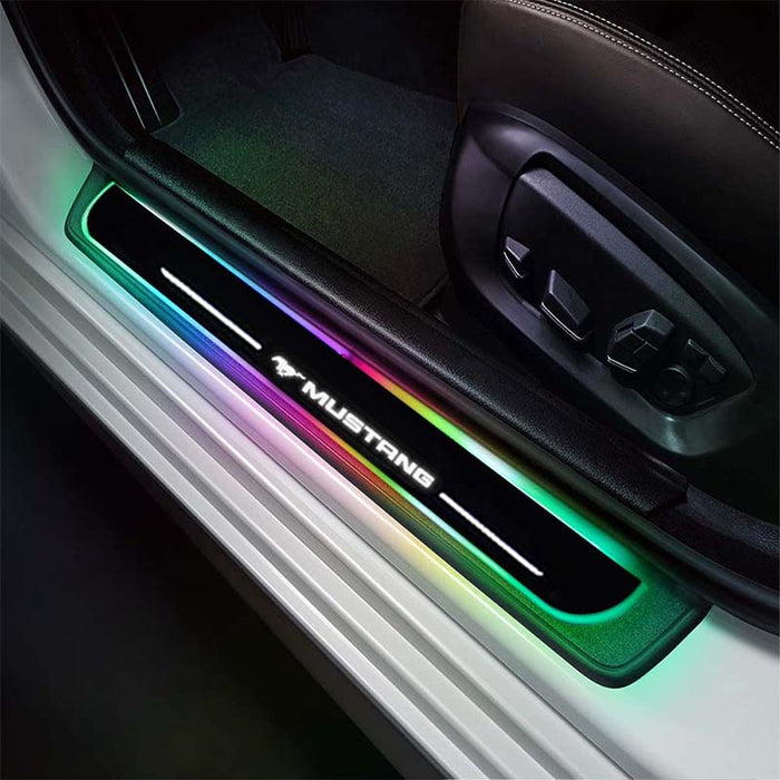 LED Wireless Illuminated Door Sills Mustang