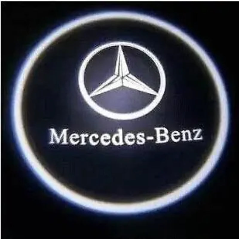 Set Of 2 Mercedes Door Light Logo