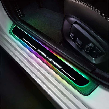 LED Wireless Illuminated Dodge Challenger Door Sill Plates