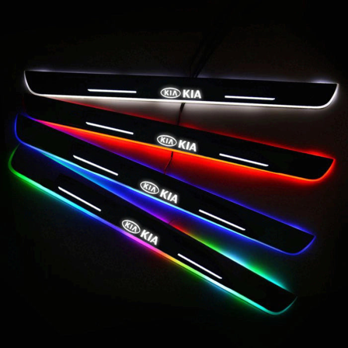 LED Illuminated Wireless KIA Door Sills