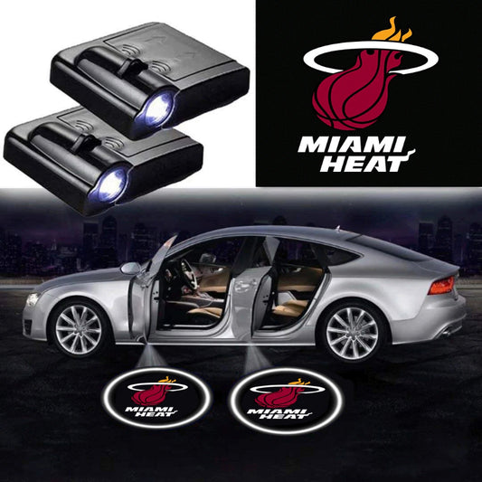 Pack Of 2 Miami Heat Car Door Lights