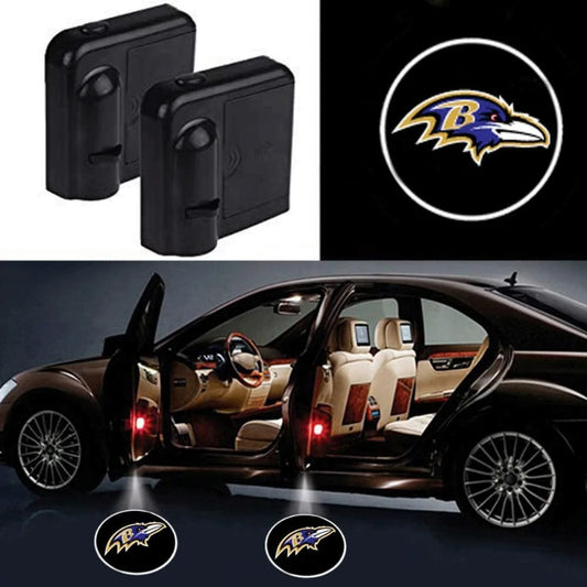 Pack Of 2 Baltimore Ravens Car Door Lights