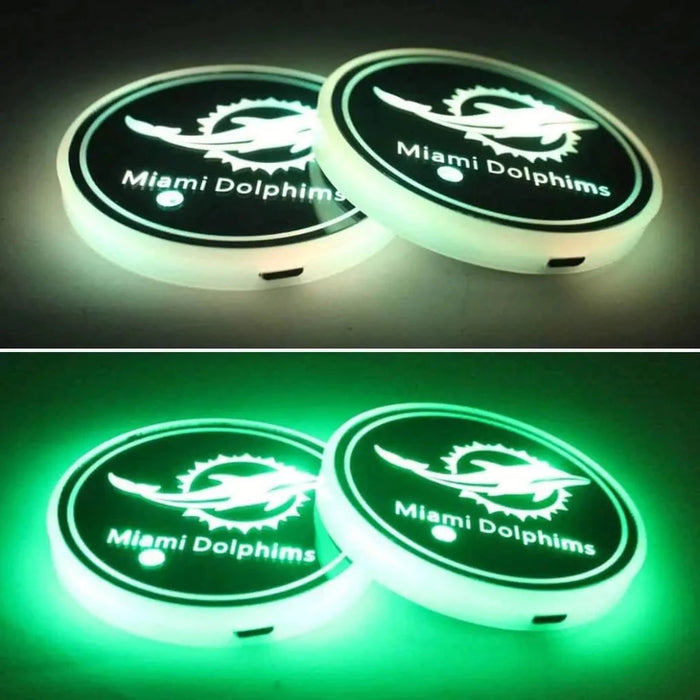 Miami Dolphins Car Cup Holder Lights