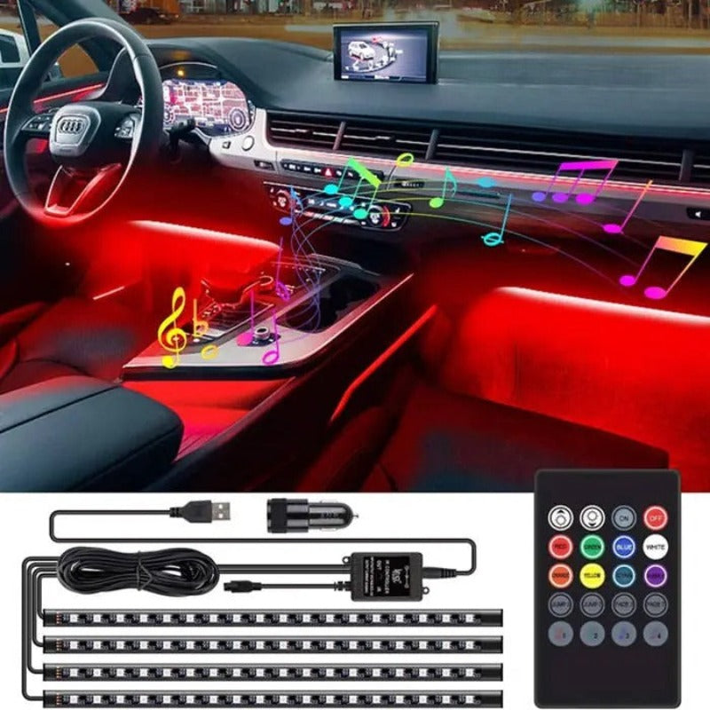Multi-Color Car Interior Ambient Lighting Kit