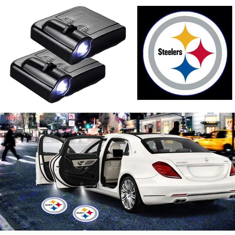 NFL Car Door Lights