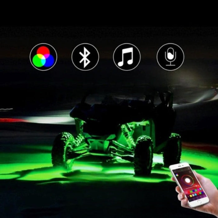 Set Of 6 Rock Lights Kit For Car Truck