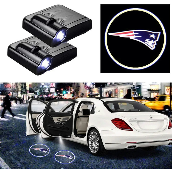 New England Patriots Car Door Lights