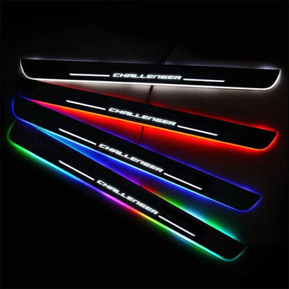 LED Wireless Illuminated Dodge Challenger Door Sill Plates