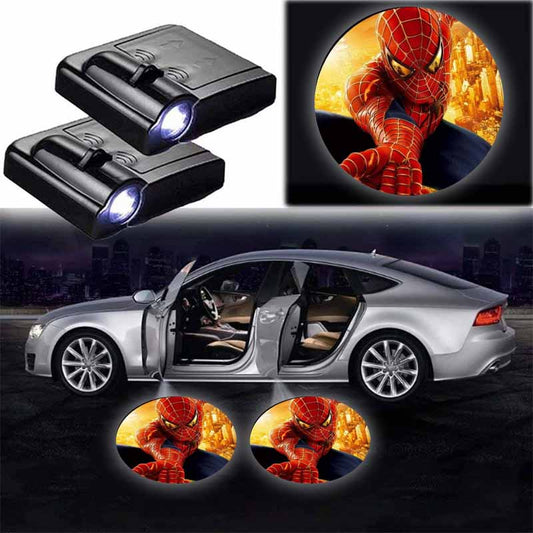 Set Of 2 LED Spiderman Car Lights