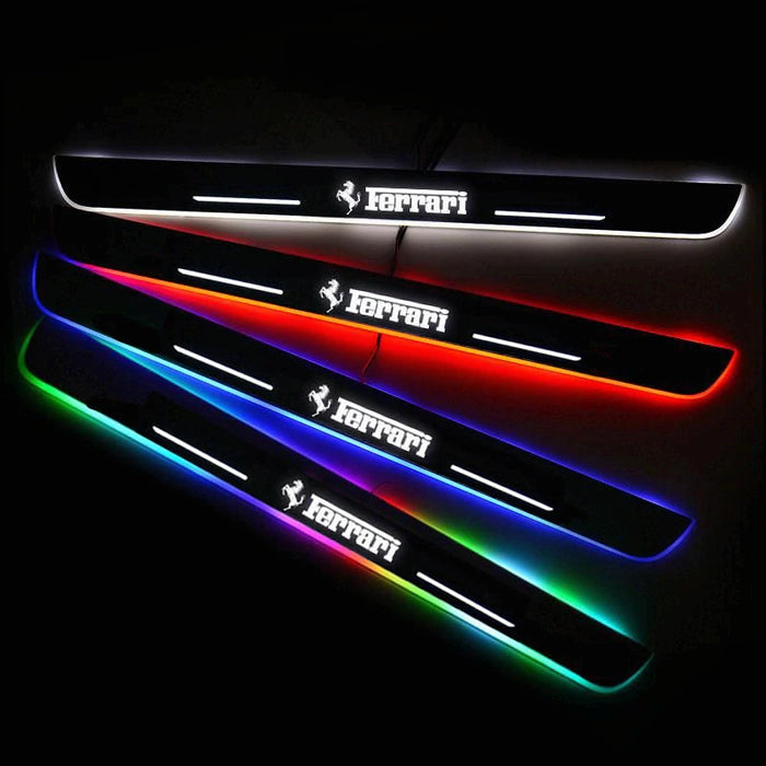 LED Wireless Illuminated Ferrari Door Sills