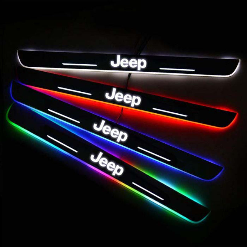 LED Wireless Illuminated Jeep Door Sills
