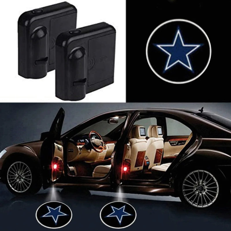 NFL Car Door Lights