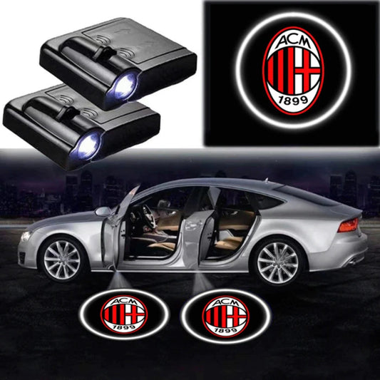 Pack Of 2 AC Milan Car Logo Lights