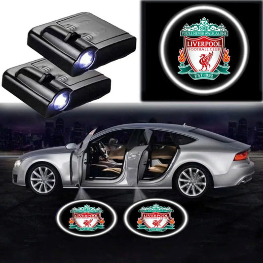 Pack Of 2 LED Liverpool Car Logo Lights